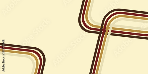 Retro Stripes Abstract Design with Vintage Color Palette.
