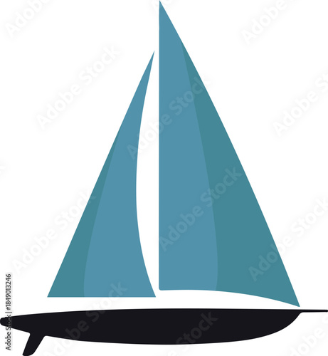 sailing ship isolated on transparent background