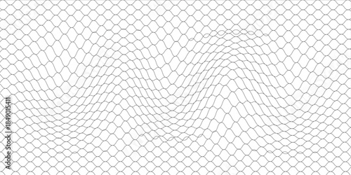 Curved net pattern. Seamless design for sportswear or equipment like soccer goals, volleyball nets, basketball hoops, hockey nets, and athletic gear