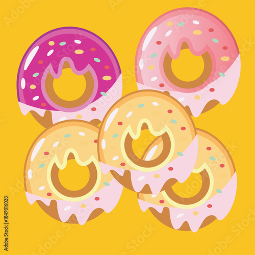 Donuts ilustration vector