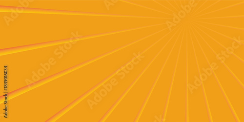 orange sun rays background design template