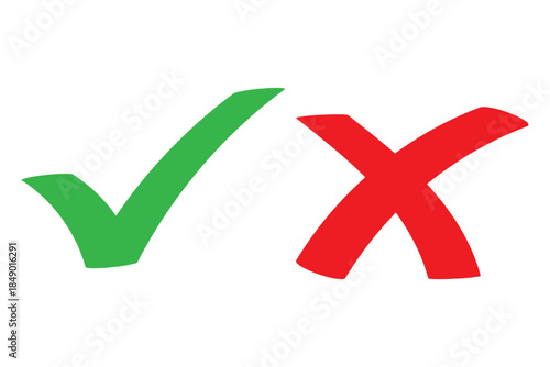 Check mark icon button set. check box icon with right or correct buttons and yes checkmark tick box icons - checkbox symbol sign. editable strokes. vector illustration