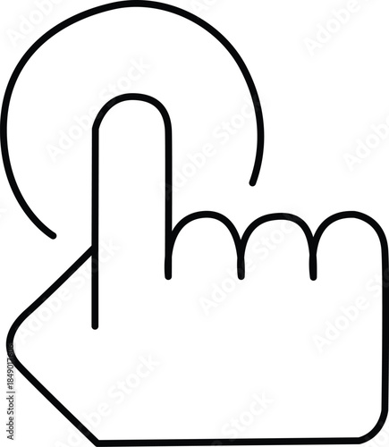 Hand pointing upward Vector