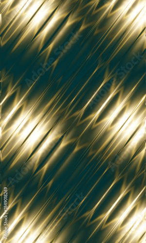Golden Luxury Ribbed Glass Wave Lines Background – Elegant Striped Abstract Design