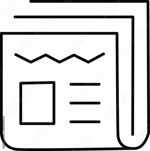 Financial report document Vector