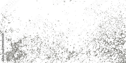 Abstract silver Grunge glitter confetti Texture Background with Scattered Dust, Scratches, Noise and Dark Particles, Featuring Vintage Distressed Stains and Rough Surface for Design Overlay Use


