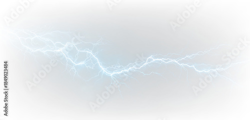 Foto Glowing Blue Bolt PNG Lightning Spark Digital Art