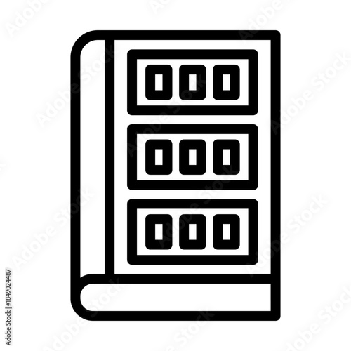 Book line icon