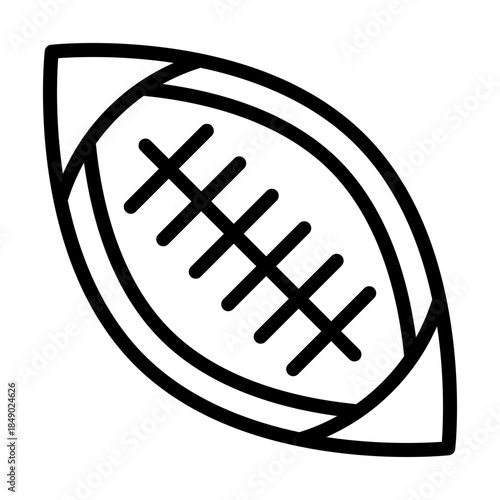 Rugby line icon