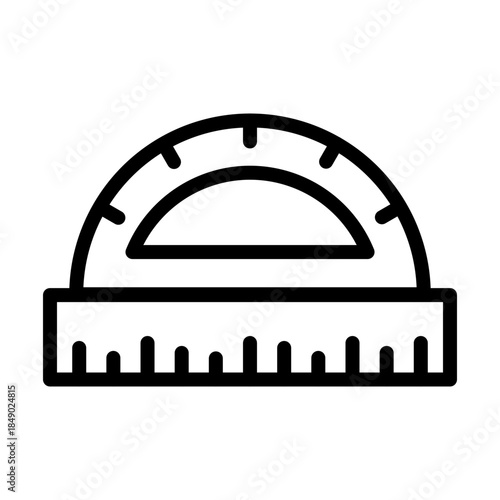Protactor line icon