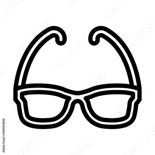 Reading glasses line icon
