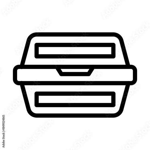 Lunch box line icon
