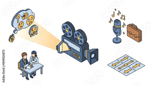Visualizing the Emotional Impact and Strategic Elements of Media Production and Interviewing Processes for Effective Business Content Creation and Storytelling