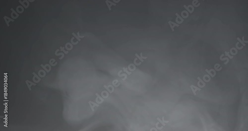 abstract white smoke slowly floating through space on black