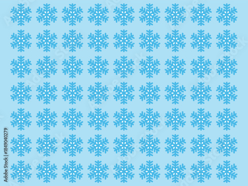 Light sky-blue snowflake pattern with soft winter aesthetics, perfect for greeting cards, gift wrap, and festive decorative projects.