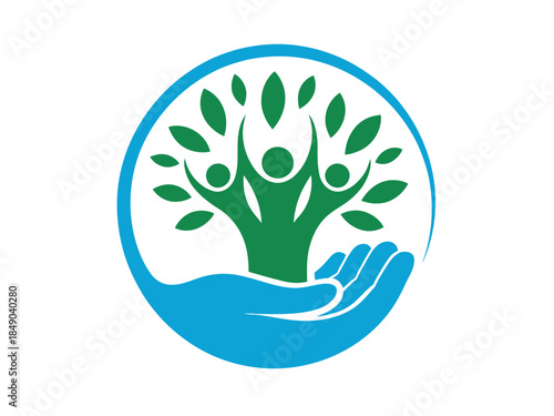 Eco-Friendly Community Support Logo Design