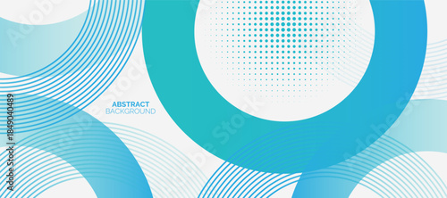 Abstract dot banner background. blue circle shape design. Suit for brochure, business, poster, cover, flyer, booklet, website, corporate