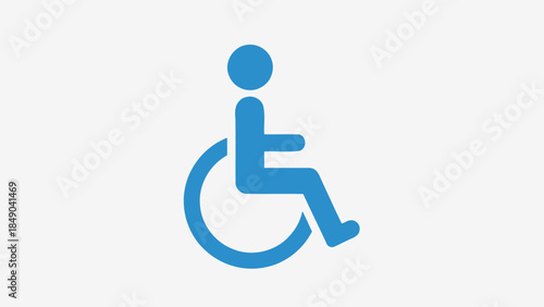 Accessibility Symbol: A simple, iconic representation of a person in a wheelchair, signifying accessibility, inclusivity, and the commitment to supporting those with disabilities.