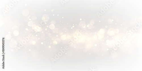 Soft golden light bokeh effects on a transparent background create a bright atmosphere for design projects. PNG