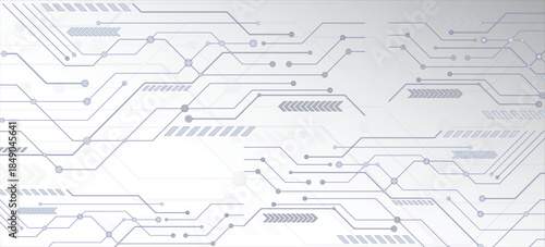 Futuristic Technology Circuit Background Vector Design
