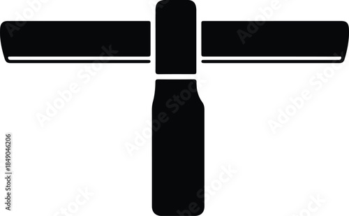 Silhouette of modern air conditioner indoor unit vector illustration