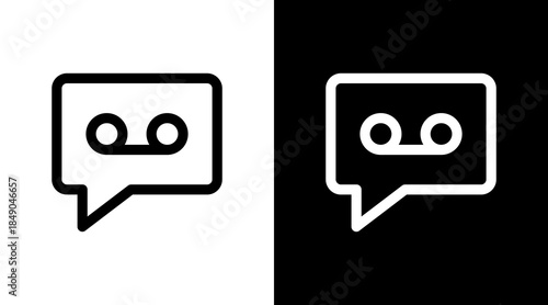 Voicemail With Icon Set Design