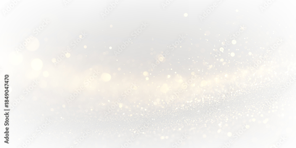 Fototapeta premium Golden bokeh sparkle dust light explosion overlay. PNG