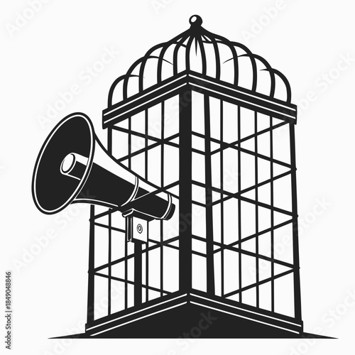 megaphone isolated on white background