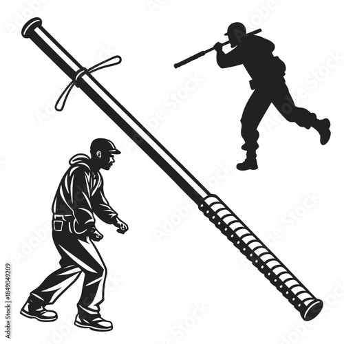 vector illustration of hockey player