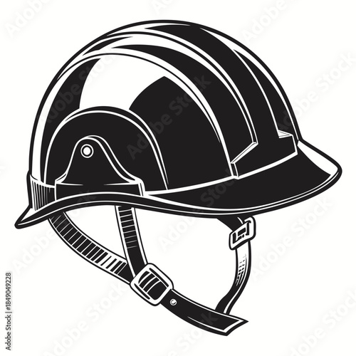 vector illustration of a helmet