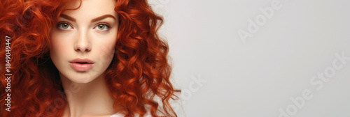 Portrait of a red-haired girl