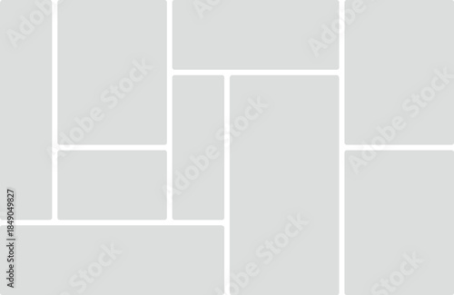 Geometric Gray Background With Rounded Rectangular Divisions For Content Keywords: geometric, gray, background, rounded, rectangles, divisions