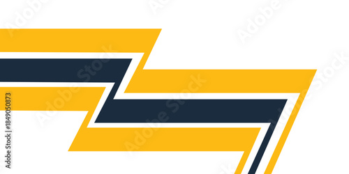 Background geometric shapes lines zigzag yellow blue color. Racing and sport texture pattern