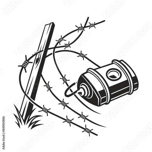 Tripwire Land Mine Silhouette 