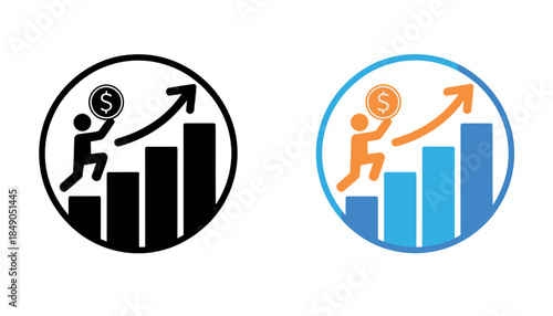 Business Growth and Financial Success Icons
