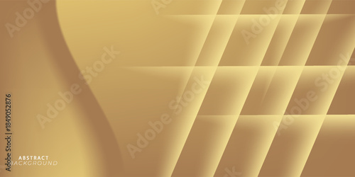 An abstract background using warm gold and beige tones. The design consists of diagonal lines and shapes that create a sense of dimension and detail.