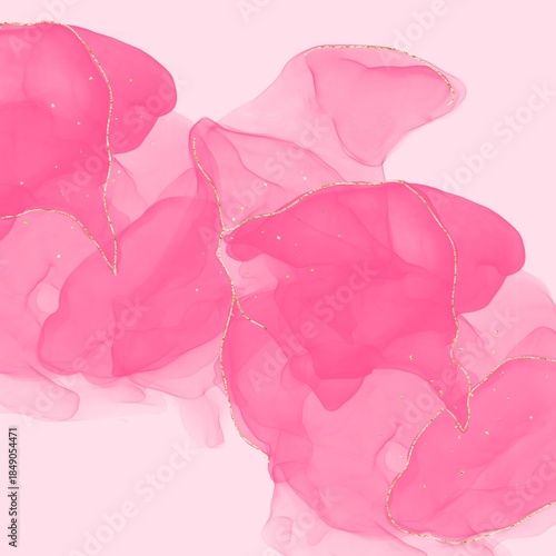  Alcohol Ink, Abstract, Pink, Gold, Watercolor, Fluid Art, Background, Luxury, Marble, Texture, Soft, Elegant, Dreamy, Rose, Magenta, Pastel, Glitter, Golden Veins, Ethereal, Feminine, Romantic, Moder