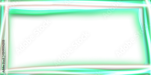Neon green pink frame decoration 