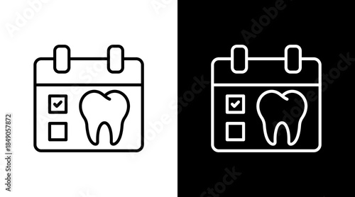 Dentist Appointment With Icon Set Design