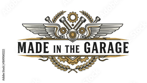 Mechanical Engineering and Automotive Customization Inspired Logo Design