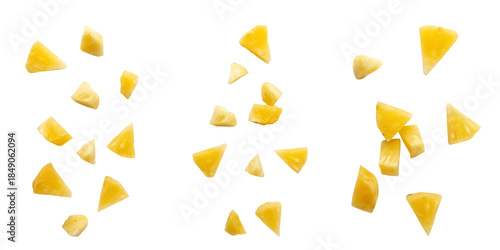 small and thin pine apple pieces or slices 