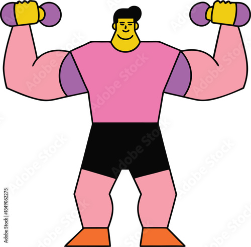 Strong vector pattern with rectangular dominance