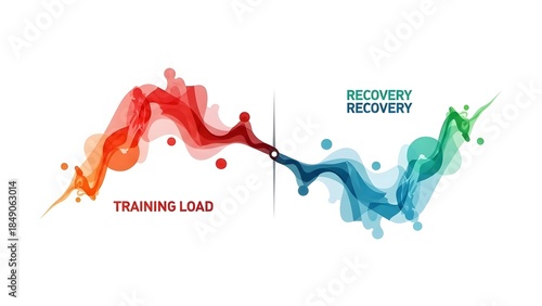 Training Load and Recovery Balance Medical Vector