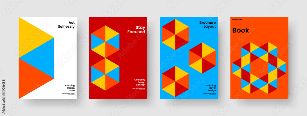 Obraz premium Isolated Flyer Layout. Abstract Book Cover Design. Modern Brochure Template. Report. Poster. Background. Banner. Business Presentation. Leaflet. Brand Identity. Newsletter. Handbill. Notebook