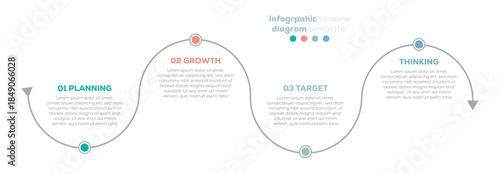 Modern Infographic template for business. Timeline diagram design. Business timeline infographic template. vector illustration.