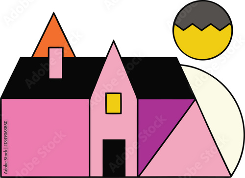 Flat swiss minimal geometry with architectural edge