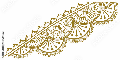 A stylized decorative peacock illustration, vector