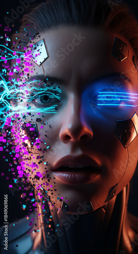 Digital Self Glitch Portrait