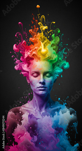 Fluid Gender Abstract Portrait