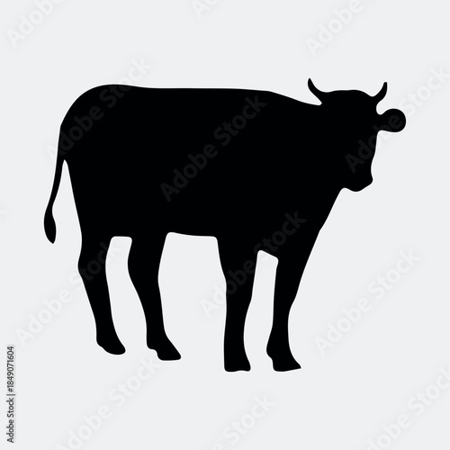 Cow animal silhouette drawing